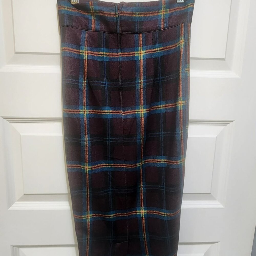 unique vintage plaid pencil skirt size 4